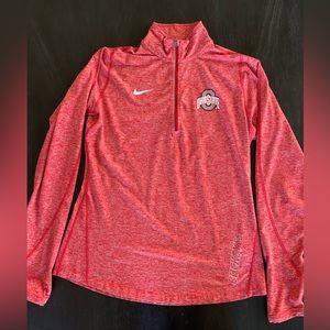 Ohio State Womens Nike Dri-FIT Quarterzip